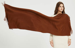 Premium Soft Elegant 2 Tone Virgin Wool Scarf Shawl Wrap