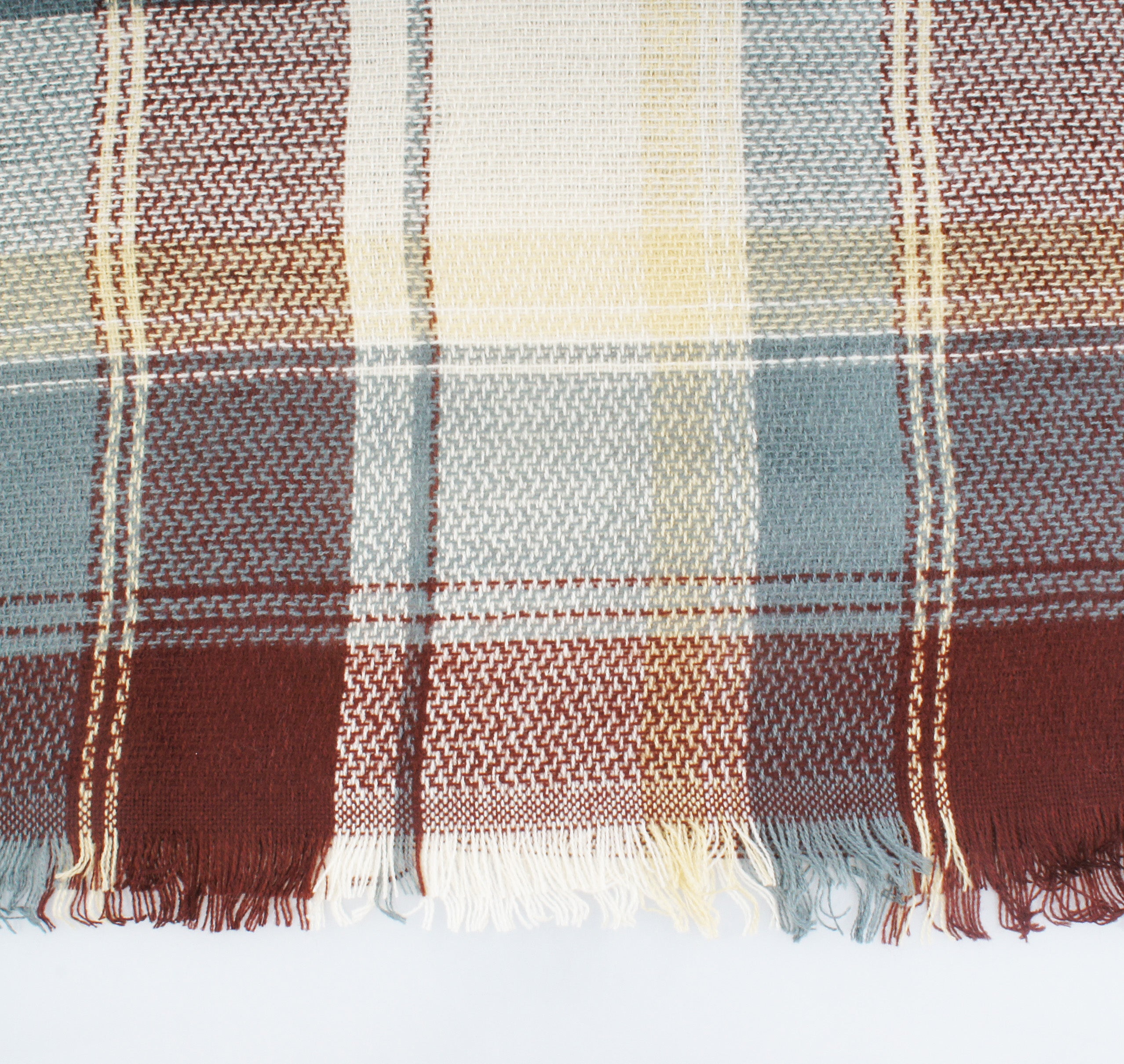 Women's Plaid Blanket Winter Scarf Warm Wrap Oversized Shawl Cape