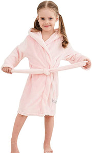 VIVIAN & VINCENT Flannel Soft Bathrobes for Boys Girls Baby