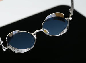 Vintage Hippie Retro Metal Round Circle Frame Sunglasses