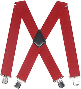 VIVIAN & VINCENT Mens 2 Inch Wide Suspenders