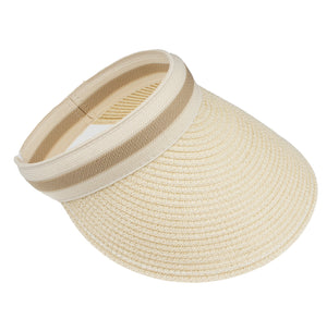 Women's Wide Brim Sun Hats Straw Golf Visor Summer Beach Panama Hat