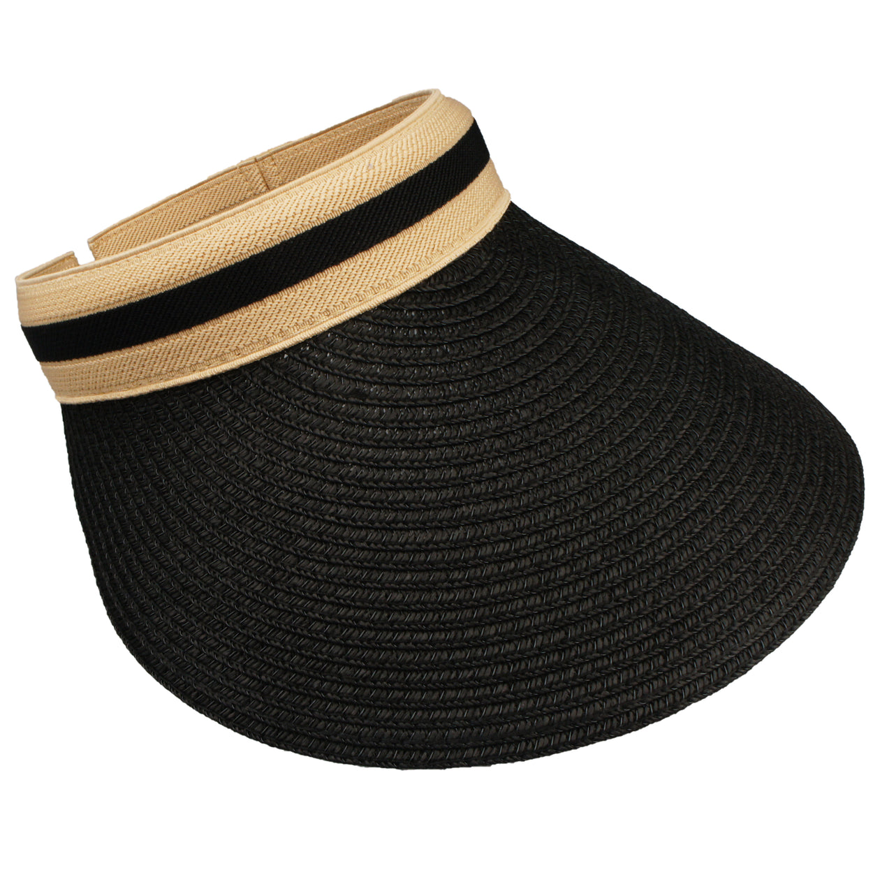 Women's Wide Brim Sun Hats Straw Golf Visor Summer Beach Panama Hat –  VIVIAN & VINCENT