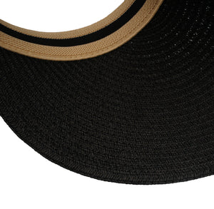 Women's Wide Brim Sun Hats Straw Golf Visor Summer Beach Panama Hat