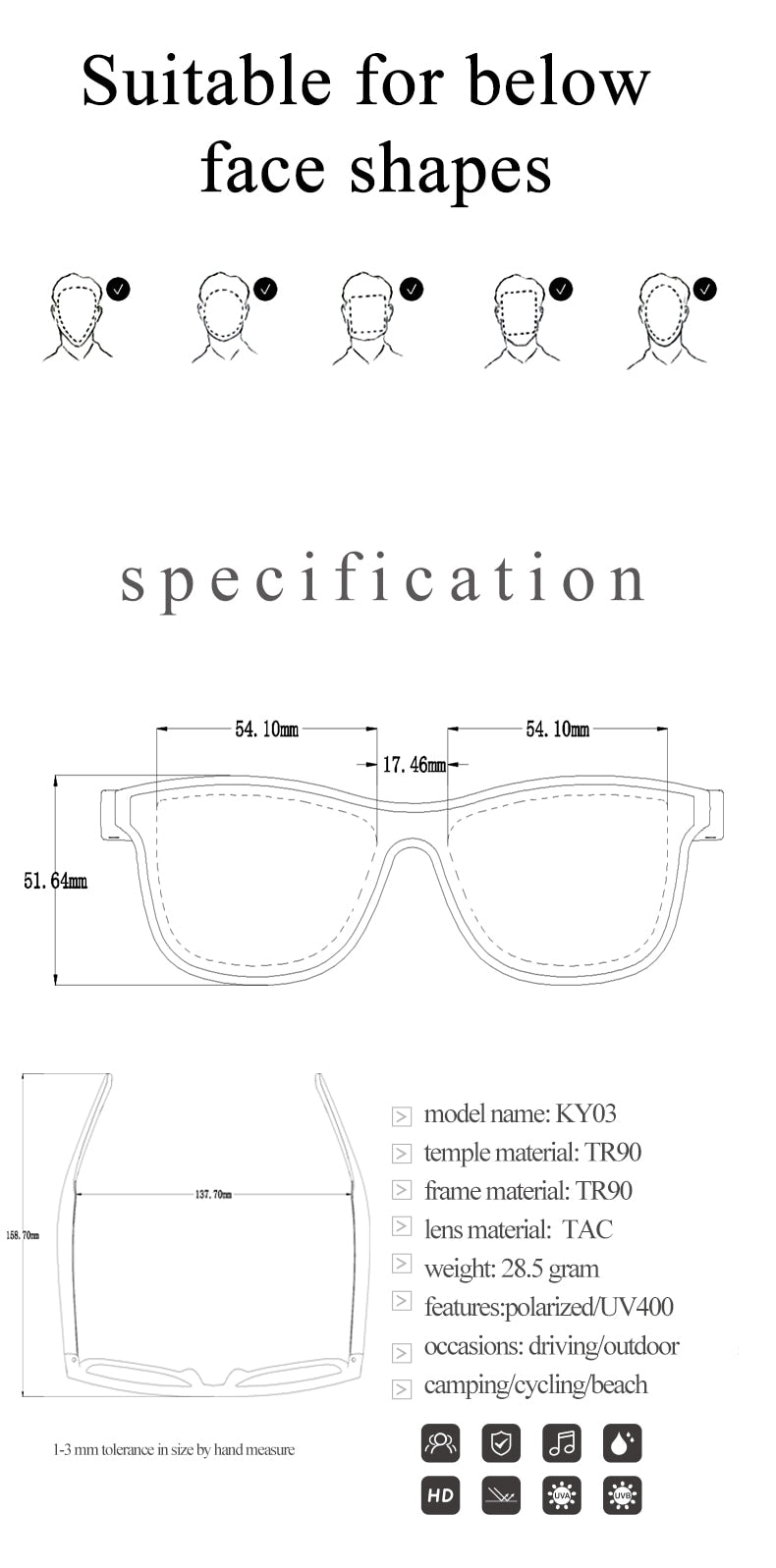 SITOPWEAR 2023 Music Headset Smart Glasses Polarized Sunglasses