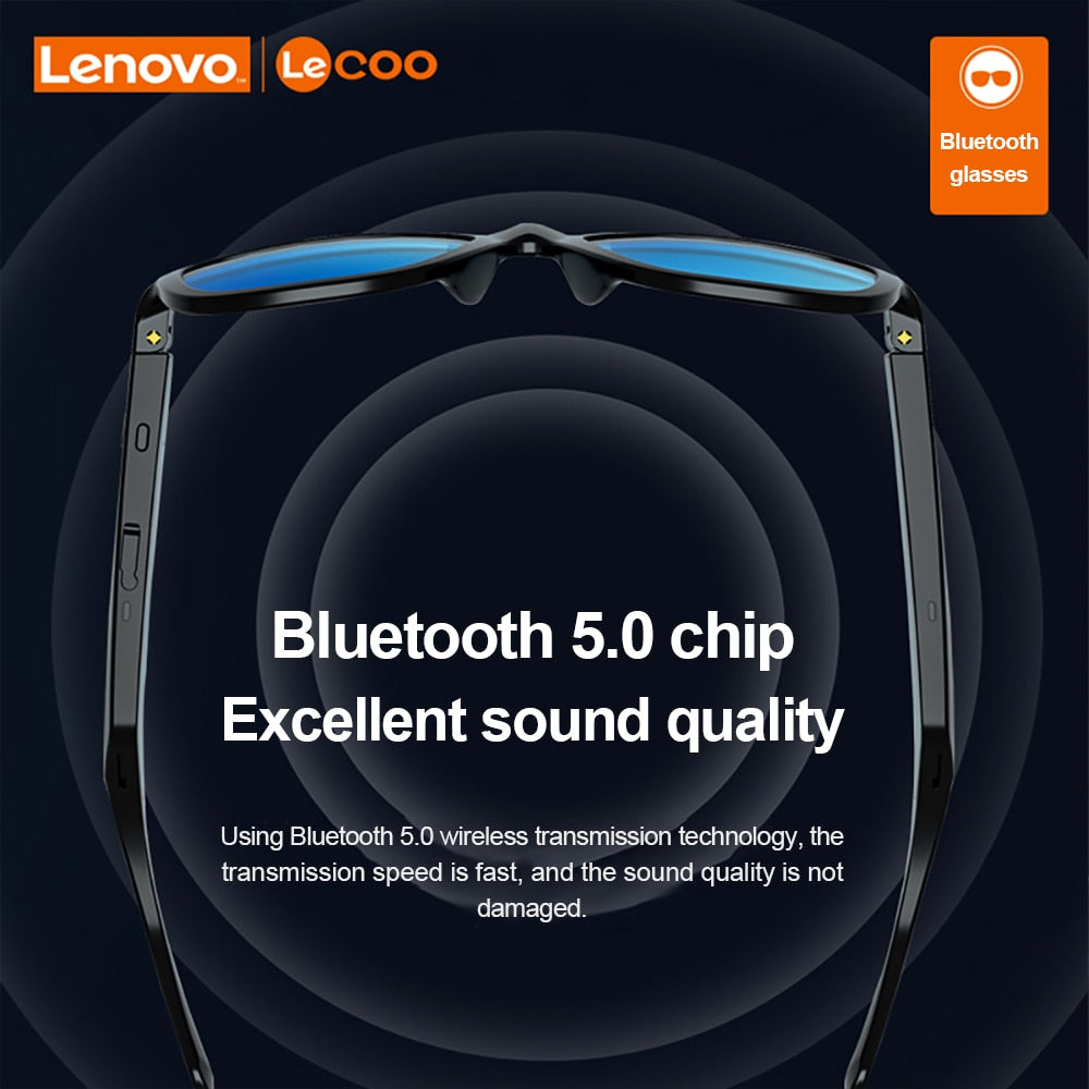 Lenovo Smart C8 Music Sunglasses Bluetooth 5.0 Headphone Smart Glasses