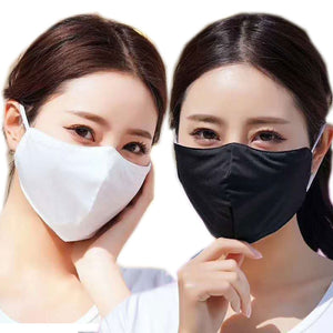 2 Pack of Cloth Face Mask Black and White
